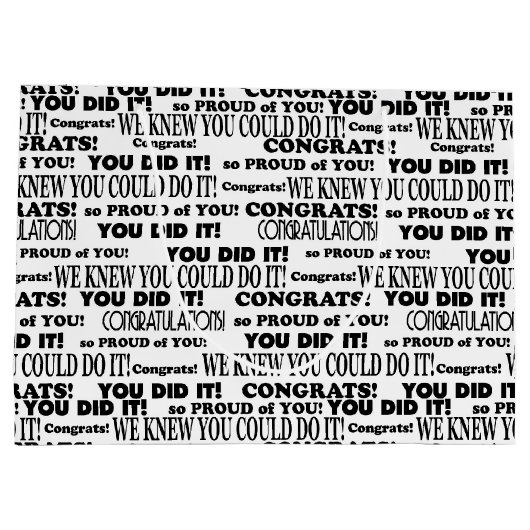 Afstuderen gefeliciteerd School Groot Cadeauzakje (Achterkant)