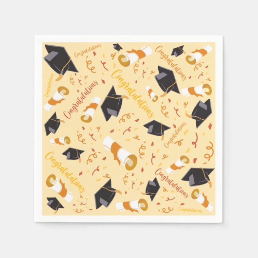 Afstuderen gefeliciteerd servet (Voorkant)