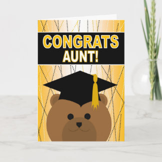 Afstuderen gefeliciteerd tante! kaart