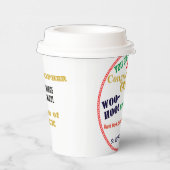 Afstuderen Gefeliciteerd Typografienaam Papieren Bekers (Rechts)