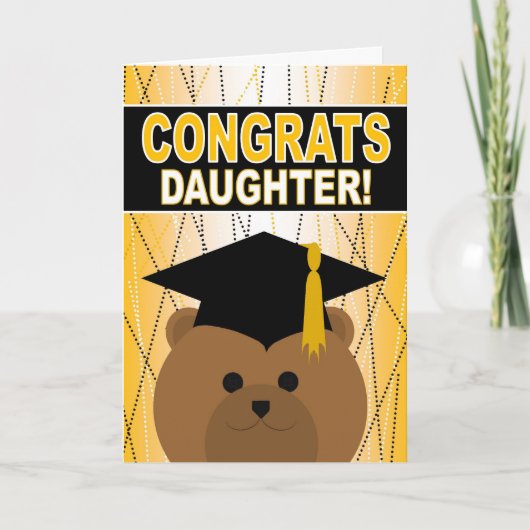 Afstuderen gefeliciteerd voor dochter kaart (Voorkant)