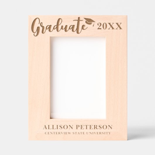 Afstuderen Gegraveerde Lijstjes (Voorkant)