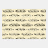 Afstuderen gepersonaliseerd script Modern Inpakpapier Vel (Voorkant)