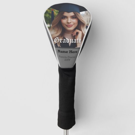 Afstuderen gepersonaliseerde arts Afstuderen foto  Golfheadcover (Voorkant)