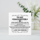 Afstuderen Geschenken voor Dochter 2024 Inspireren Kaart (Staand voorkant)