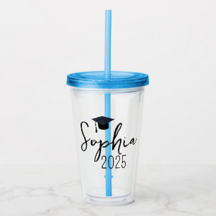 Afstuderen geschenken voor haar, Afstuderen Tumble Acryl Drinkbeker