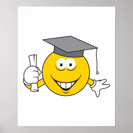 Afstuderen gezicht poster (Voorkant)