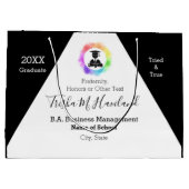 Afstuderen Gift Bag Waterverf Kijk HAMbyWG Groot Cadeauzakje (Achterkant)