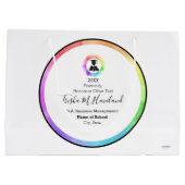 Afstuderen Gift Bag Waterverven HAMbyWG Groot Cadeauzakje (Achterkant)