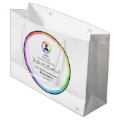 Afstuderen Gift Bag Waterverven HAMbyWG Groot Cadeauzakje (Voorkant Gekanteld)