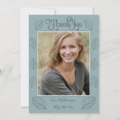 Afstuderen Gift Dank u Kaart Afstudeerder Foto Por (Voorkant)