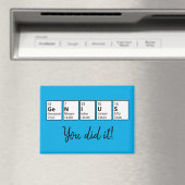 Afstuderen Gift Genius Periodic Table Science Geek Magneet (Insitu (Vaatwasser))