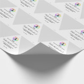 Afstuderen Gift Wrap Licht Grijs en Wit HAMbWG Cadeaupapier (Hoek)