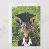 Afstuderen Giraffe Gold Tassel Kaart (Voorkant)