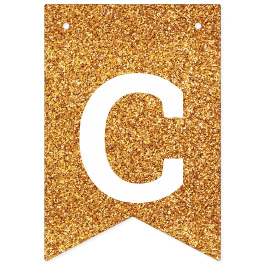 Afstuderen Glam Gold Creëer Uw klasse Vlaggetjes (Tweede vlag)