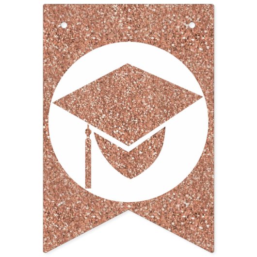 Afstuderen Glam Roos Gold Creëer Vlaggetjes (Eerste vlag)