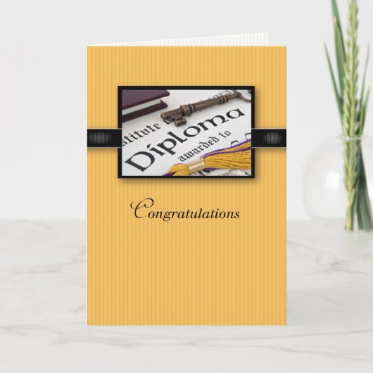 Afstuderen Gold Black Kaart (Voorkant)
