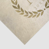 Afstuderen Gold Laurel Wreath Class of 2023 Tissuepapier (Detail)