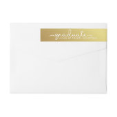 Afstuderen Gold | Witte handomdraai met briefkast (Achterkant)