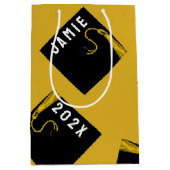 Afstuderen Goud Medium Cadeauzakje (Voorkant)