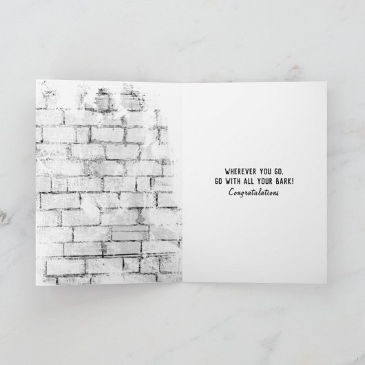 afstuderen gouden rugleuning groene t-shirt kaart (Binnen)