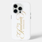 Afstuderen gouden scripttypografie Case-Mate iPhone case (Achterkant)