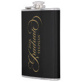 Afstuderen gouden scripttypografie heupfles (Links)