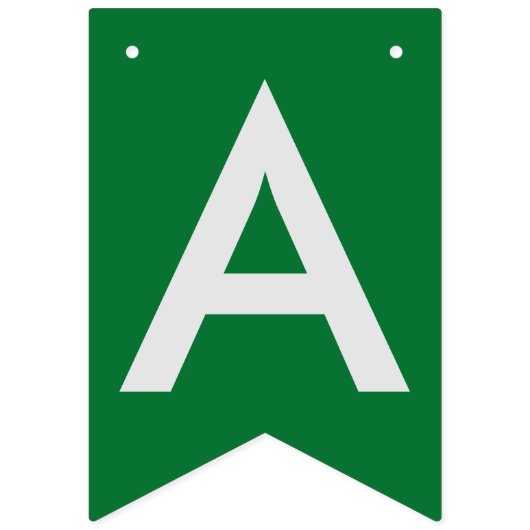 Afstuderen Green School Bunting Banner (Tweede vlag)