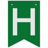 Afstuderen Green School Bunting Banner (Eerste vlag)