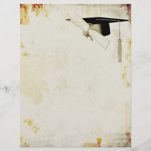 Afstuderen Grunge Letterhead
