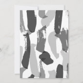 Afstuderen handgeschreven penseelstreken Aangepast Aankondiging (Achterkant)