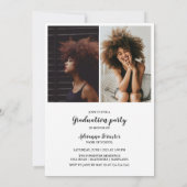 Afstuderen handgeschreven script Moderne foto Kaart (Achterkant)