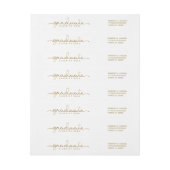 Afstuderen handmatige Letterige Gold Script-omloop (Vel)