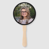 Afstuderen handventilator, foto gunst Afstuderen Handwaaier (Voorkant)