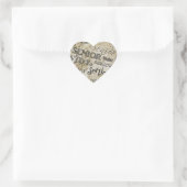 afstuderen hart sticker (Tas)