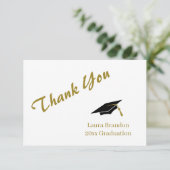 Afstuderen Hartelijk dank Bedankkaart (Staand voorkant)
