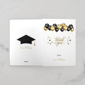 Afstuderen Hartelijk dank Folie Wenskaart (Buiten Laag)