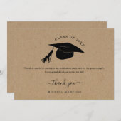 Afstuderen Hartelijk dank - High School of College Bedankkaart (Voorkant / Achterkant)