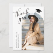 Afstuderen Hartelijk dank! White Arch Bedankkaart (Voorkant)