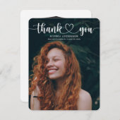 Afstuderen Hartscript - Hartelijk dank Kaart (Voorkant / Achterkant)