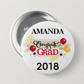 Afstuderen herberging groot, 3-inch ronde Button (Voorkant /achterkant)