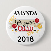 Afstuderen herberging groot, 3-inch ronde Button (Voorkant)