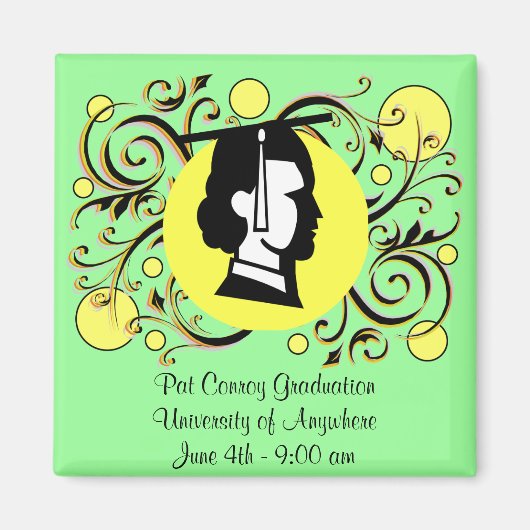 Afstuderen Herinnering Magneet (Voorkant)