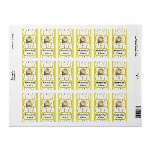 Afstuderen Hershey Miniatuur Snoep Wrapper Labels (Full Sheet)