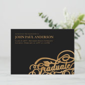 Afstuderen het Afstudeerder van het Afstuderen van Aankondiging (Staand voorkant)