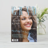 Afstuderen het Afstuderen van de Foto van het Hoes Aankondiging (Staand voorkant)