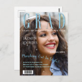 Afstuderen het Afstuderen van de Foto van het Hoes Briefkaart (Voorkant / Achterkant)