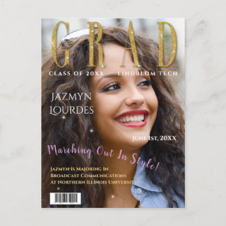 Afstuderen het Afstuderen van de Foto van het Hoes Briefkaart