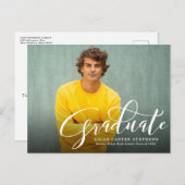 Afstuderen het briefkaart van de de uitnodiging va (Voorkant / Achterkant)