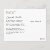 Afstuderen het Eenvoudige Afstuderen van de Foto Briefkaart (Achterkant)